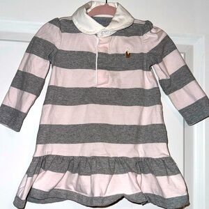Ralph Lauren pink and gray dress